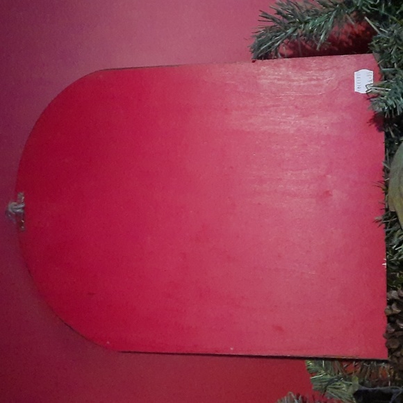 Winter Snowman Cardinal Holiday Christmas Wall Door Hanging Wood Decoration Cute - Picture 2 of 7